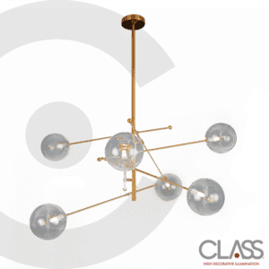 Clave 2CHI03 Lámpara Colgante Contemporánea de Seis Luces - vista principal