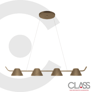 Clave 2CLDI14 Colgante Industrial de 4 Luces - vista principal